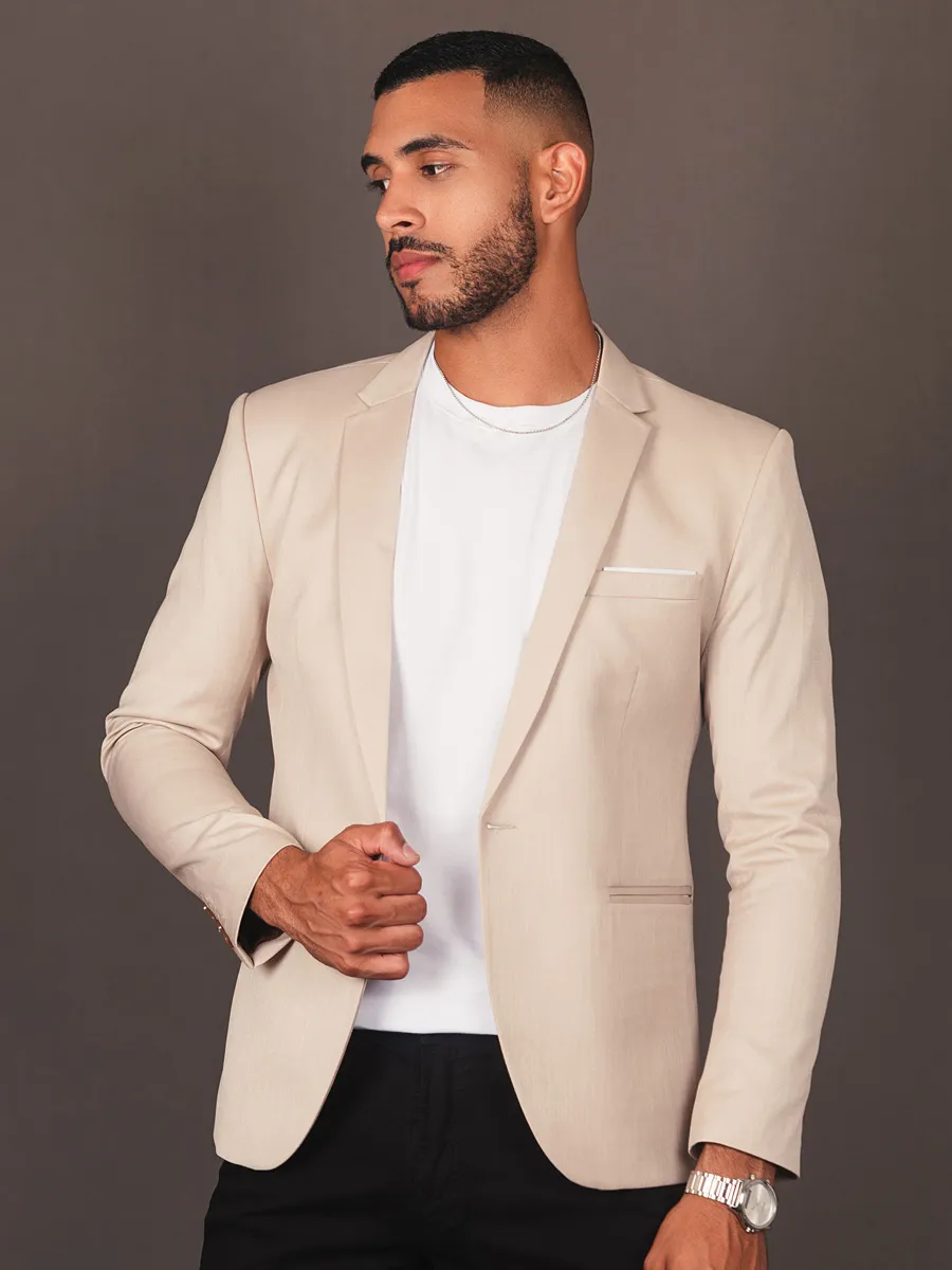 Blazer de Lino color Beige